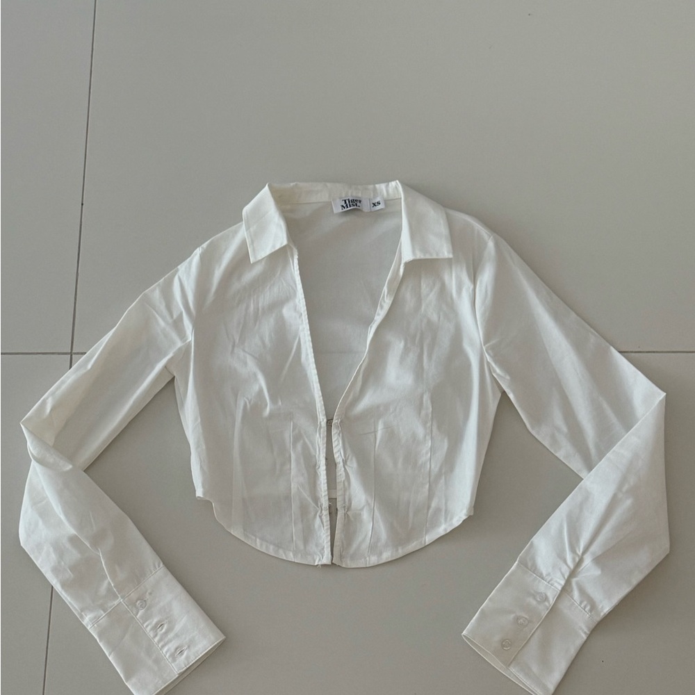 Tiger Mist Collared Top